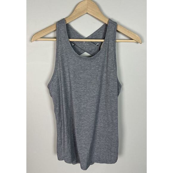 Athleta Yogini Tank Thyme Table Gray Grey Size Small Heathered Stretch Women’s - Picture 1 of 6